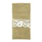 Wrapables Burlap with Lace Cutlery Holder for Rustic Weddings (Set of 10)